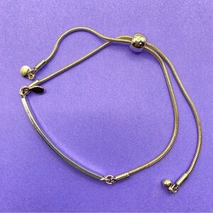 Silver Tone Slider Bracelet